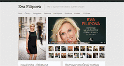 Desktop Screenshot of evafilipova.cz