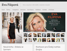 Tablet Screenshot of evafilipova.cz